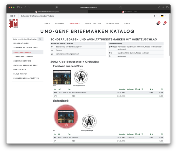 Thumb-2: 2025-1021 - UNO-Genf Briefmarken Katalog (Online-Version)