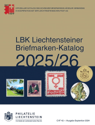 Shop: ISSN 2624-7542 -  Liechtensteiner Briefmarken Katalog LBK 2025/2026 (Buchform)
